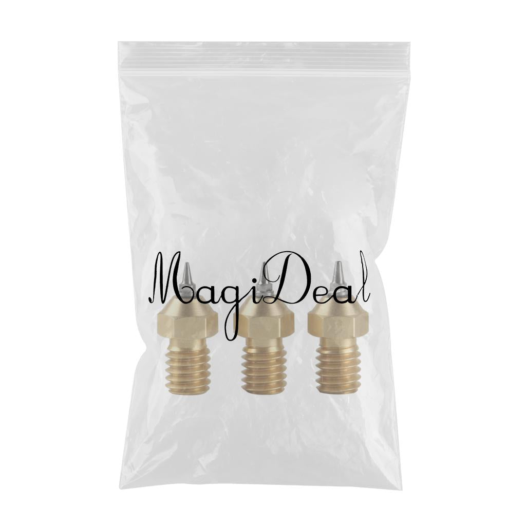 3D Printer Parts 0.2/0.3/0.5mm Brass Extruder Hotend Nozzle With Nozzles