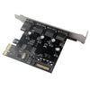 4 Port PCI-E to USB3.0 HUB PCI Express Expansion Card for Windows XP/7/8/10