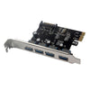 4 Port PCI-E to USB3.0 HUB PCI Express Expansion Card for Windows XP/7/8/10