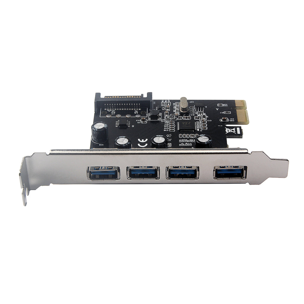 4 Port PCI-E to USB3.0 HUB PCI Express Expansion Card for Windows XP/7/8/10