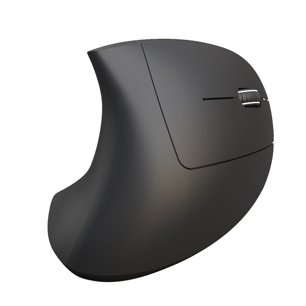 Bluetooth 3.0 Wireless Vertical Mouse with Adjustable Sensitivity Black