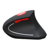 Bluetooth 3.0 Wireless Vertical Mouse with Adjustable Sensitivity Black