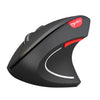 Bluetooth 3.0 Wireless Vertical Mouse with Adjustable Sensitivity Black