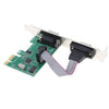 PCI-E 2 Port Serial Card 9PIN Female Port Adapter Converter