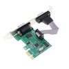 PCI-E 2 Port Serial Card 9PIN Female Port Adapter Converter