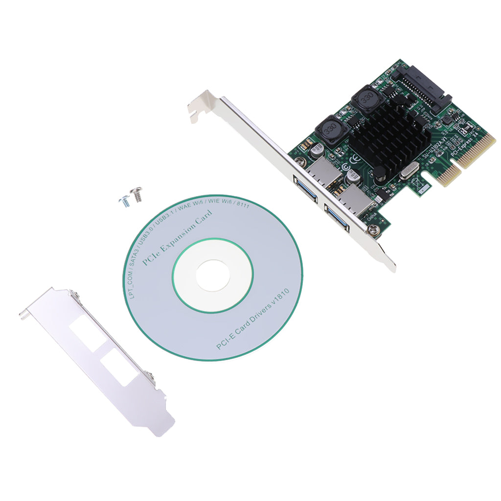 PCI-E to USB 3.0 2 Ports Expansion Card 10G Speed