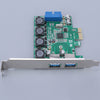 Desktop PCI-E to USB3.0 Extension Card Front 20pin Extension Card