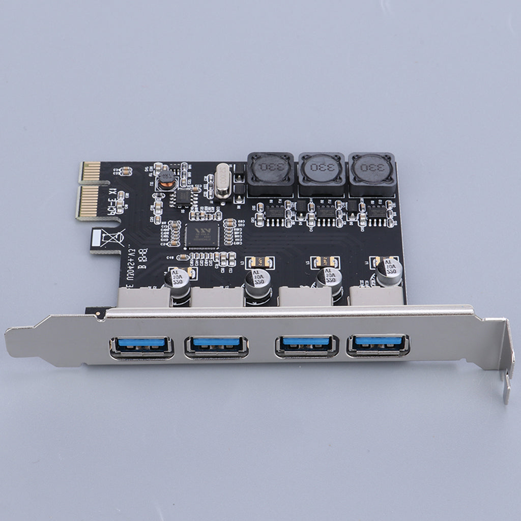 PCI-E USB 3.0 Hub Adapter Expansion Card w/4 USB Port for Desktop Computer