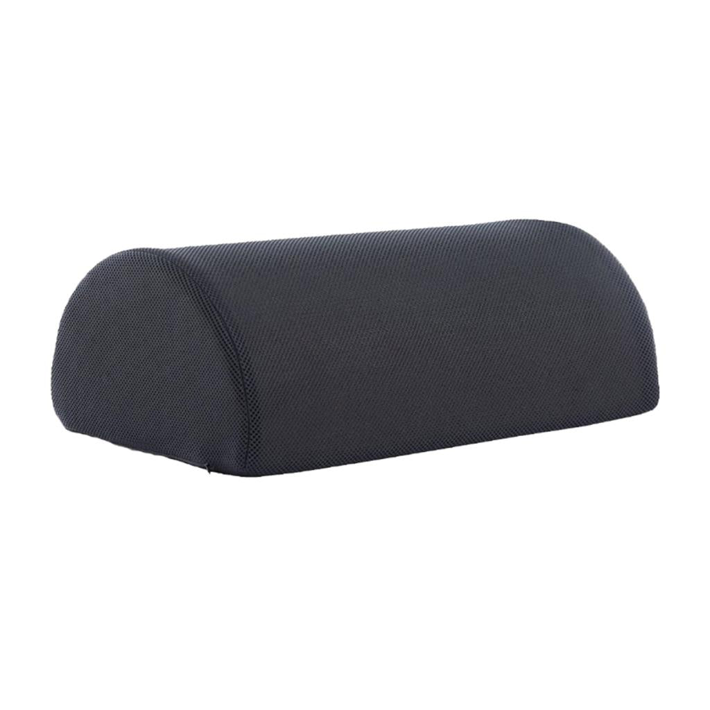 Memory Foam Office Under Desk Foot Rest Pillow Knee Cushion Mesh Cloth Black