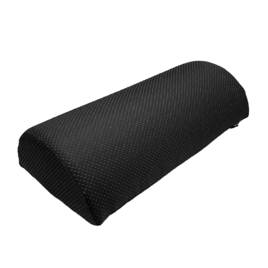 Memory Foam Office Under Desk Foot Rest Pillow Knee Cushion Non Slip Black