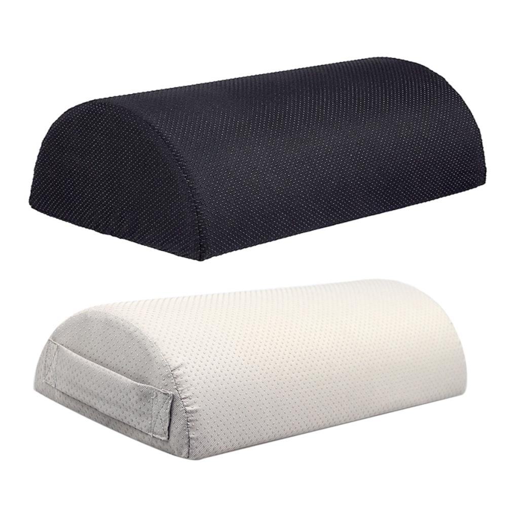 Memory Foam Office Under Desk Foot Rest Pillow Knee Cushion Non Slip Black