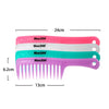 3 Pcs/Set Hairdressing Salon Anti-static handle wide Tooth Hair Comb  Pink