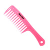 3 Pcs/Set Hairdressing Salon Anti-static handle wide Tooth Hair Comb  Pink