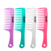 3 Pcs/Set Hairdressing Salon Anti-static handle wide Tooth Hair Comb  Pink