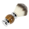 Resin Handle Men Mustache Shaving Brush Grooming Tool for Barber Salon Brown