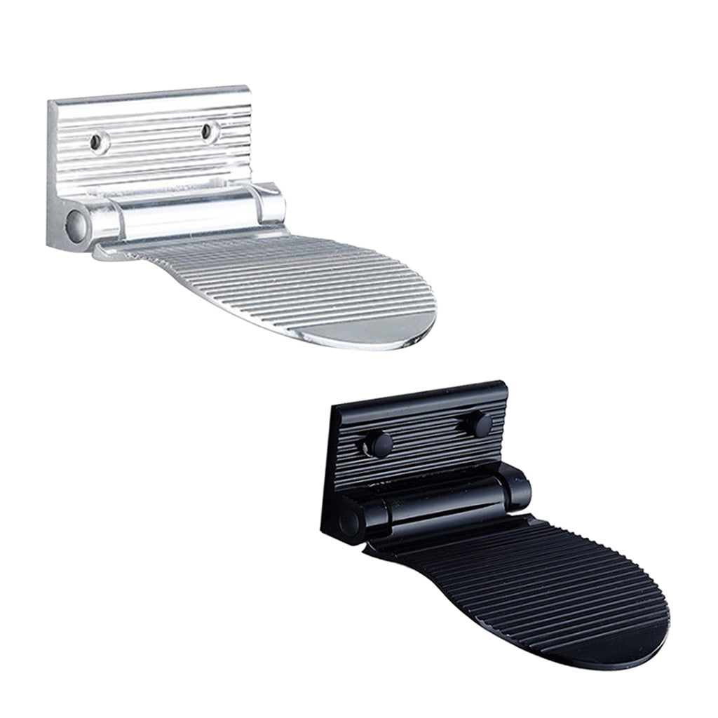 Shower Foot Rest Aluminum Alloy Foldable Foot Rest Step for Bathroom Sliver