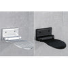 Shower Foot Rest Aluminum Alloy Foldable Foot Rest Step for Bathroom Sliver