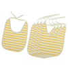 5X Waterproof Baby Eating Bib Reusable Mealtime Clothing Protector Yellow