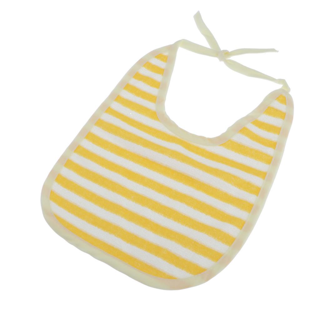 5X Waterproof Baby Eating Bib Reusable Mealtime Clothing Protector Yellow