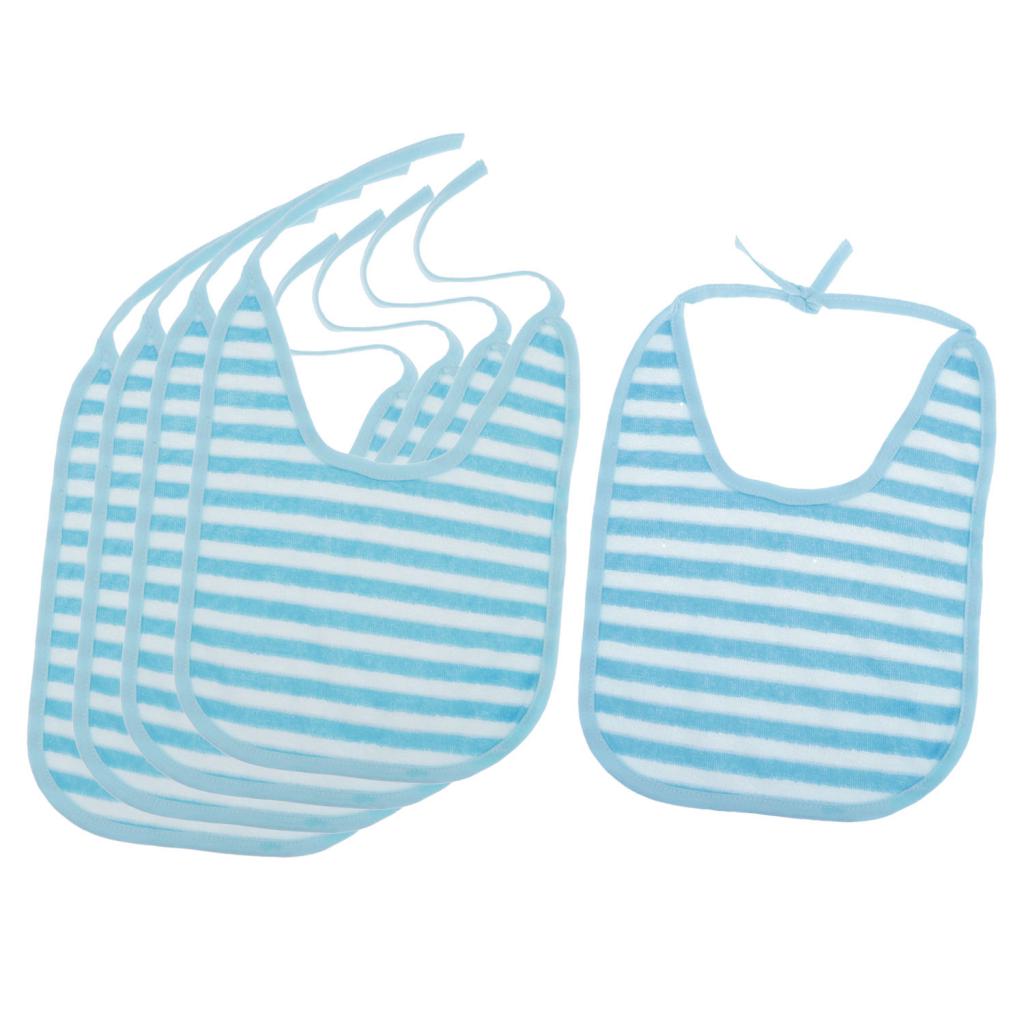 5X Waterproof Baby Eating Bib Reusable Mealtime Clothing Protector Blue