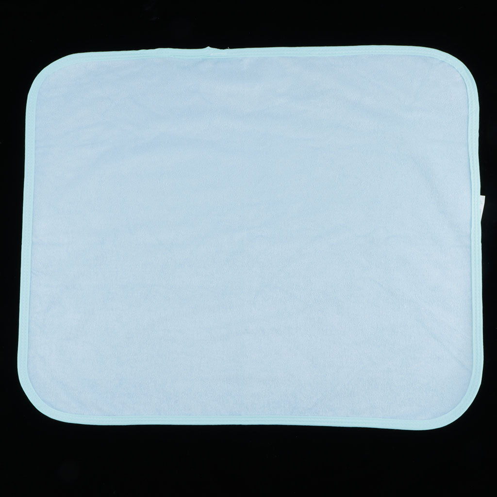 Absorbent Washable Soft Incontinence Bed Sheet Pad Mattress Protection  Blue