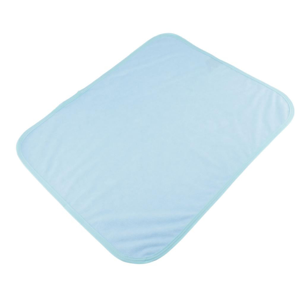 Absorbent Washable Soft Incontinence Bed Sheet Pad Mattress Protection  Blue