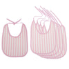 5X Waterproof Baby Eating Bib Reusable Mealtime Clothing Protector Pink