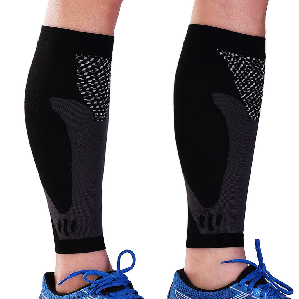 1Pair Sports Calf Compression Sleeves Shin Splint Leg Support Brace Wraps M