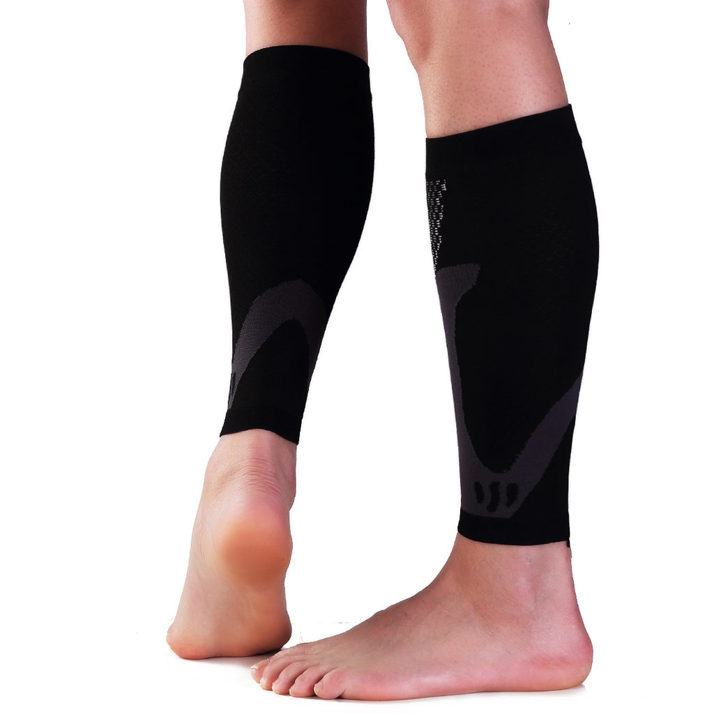 1Pair Sports Calf Compression Sleeves Shin Splint Leg Support Brace Wraps M