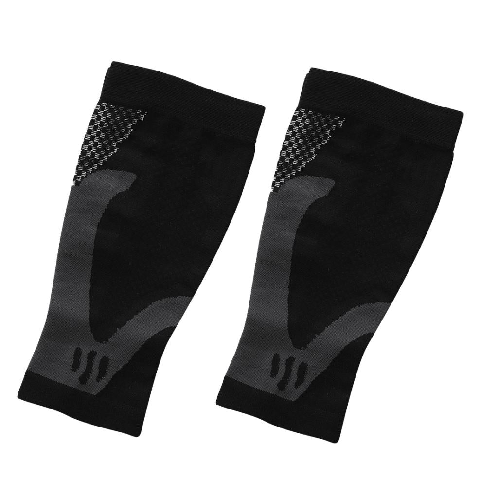 1Pair Sports Calf Compression Sleeves Shin Splint Leg Support Brace Wraps M