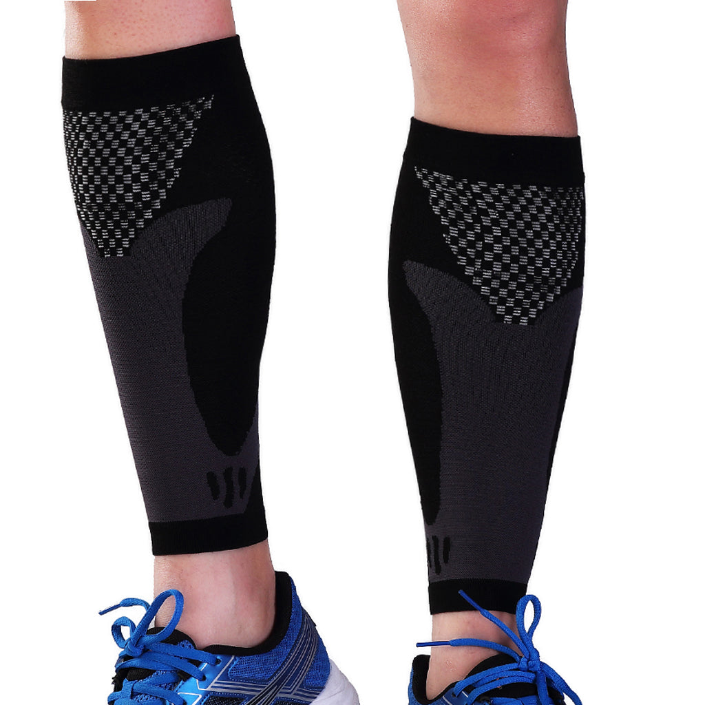 1Pair Sports Calf Compression Sleeves Shin Splint Leg Support Brace Wraps M