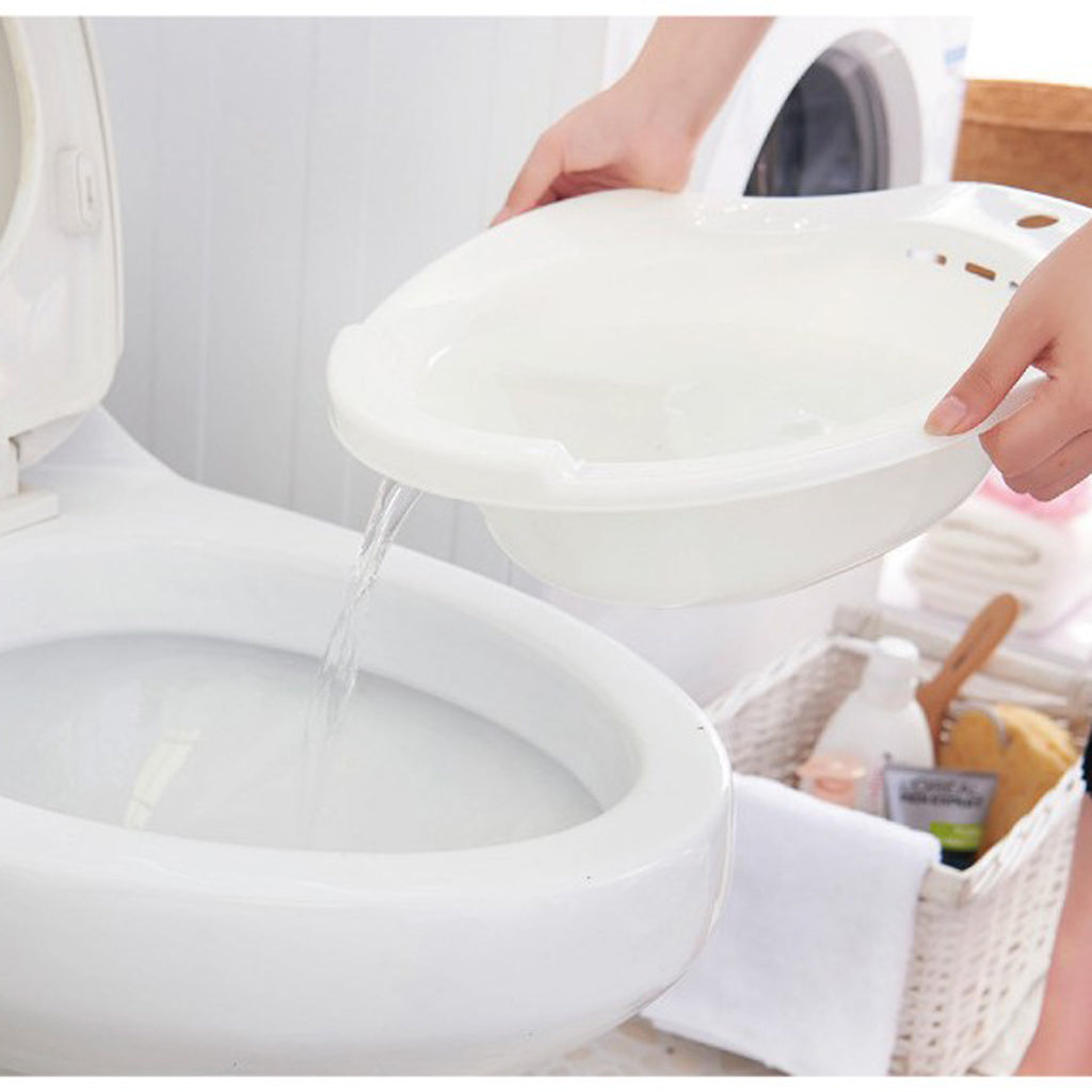 Toilet Sitz Bath Tub Hip Basin Bidet for Pregnant Women Hemorrhoids White