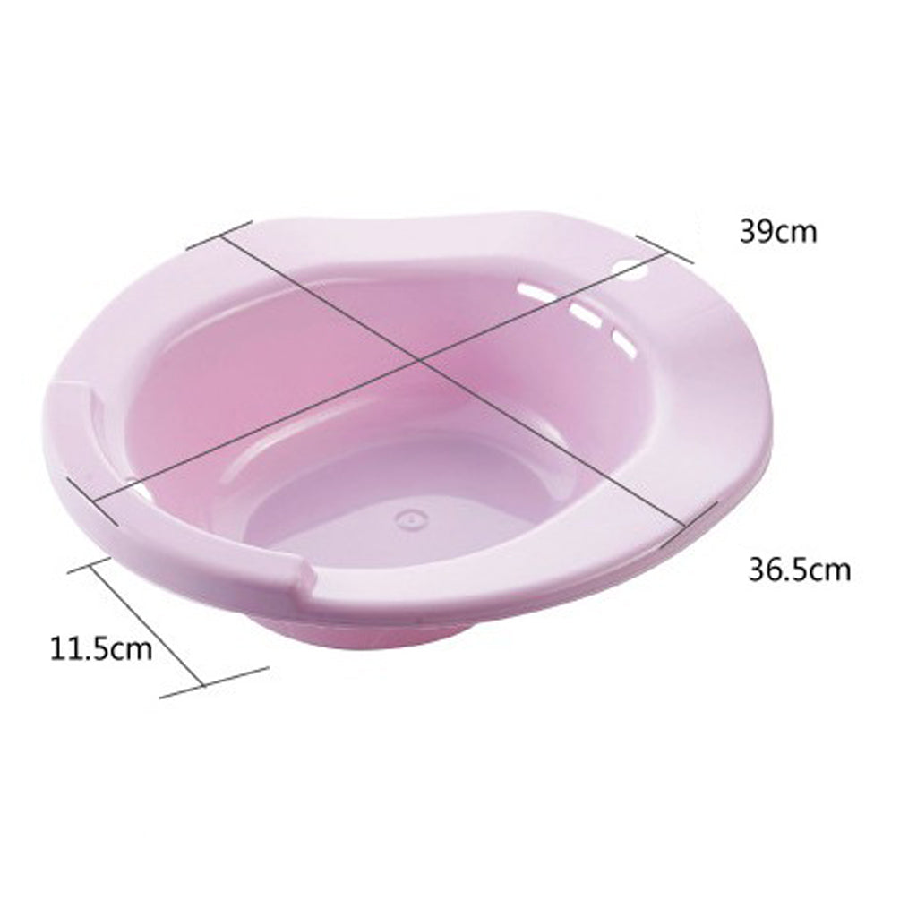 Toilet Sitz Bath Tub Hip Basin Bidet for Pregnant Women Hemorrhoids Pink