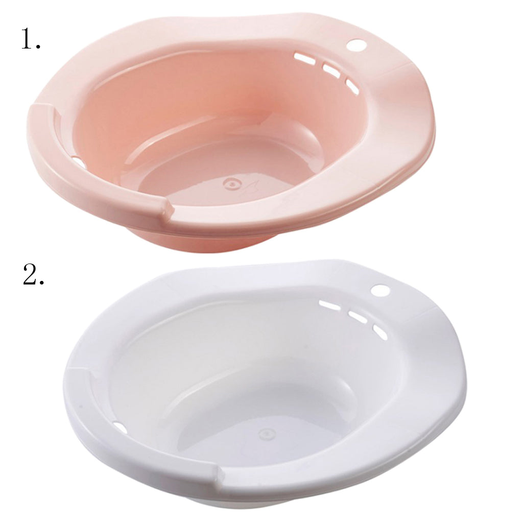 Toilet Sitz Bath Tub Hip Basin Bidet for Pregnant Women Hemorrhoids Pink