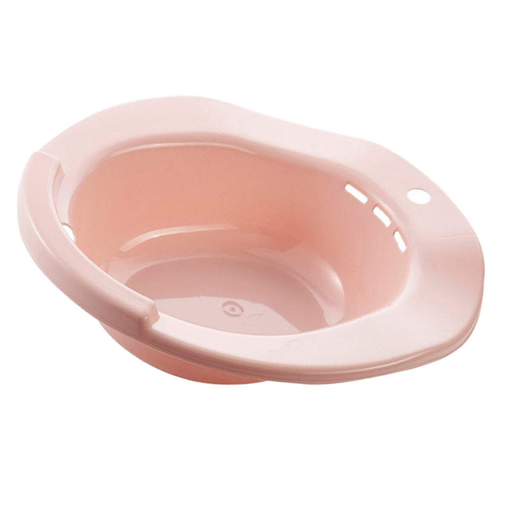 Toilet Sitz Bath Tub Hip Basin Bidet for Pregnant Women Hemorrhoids Pink