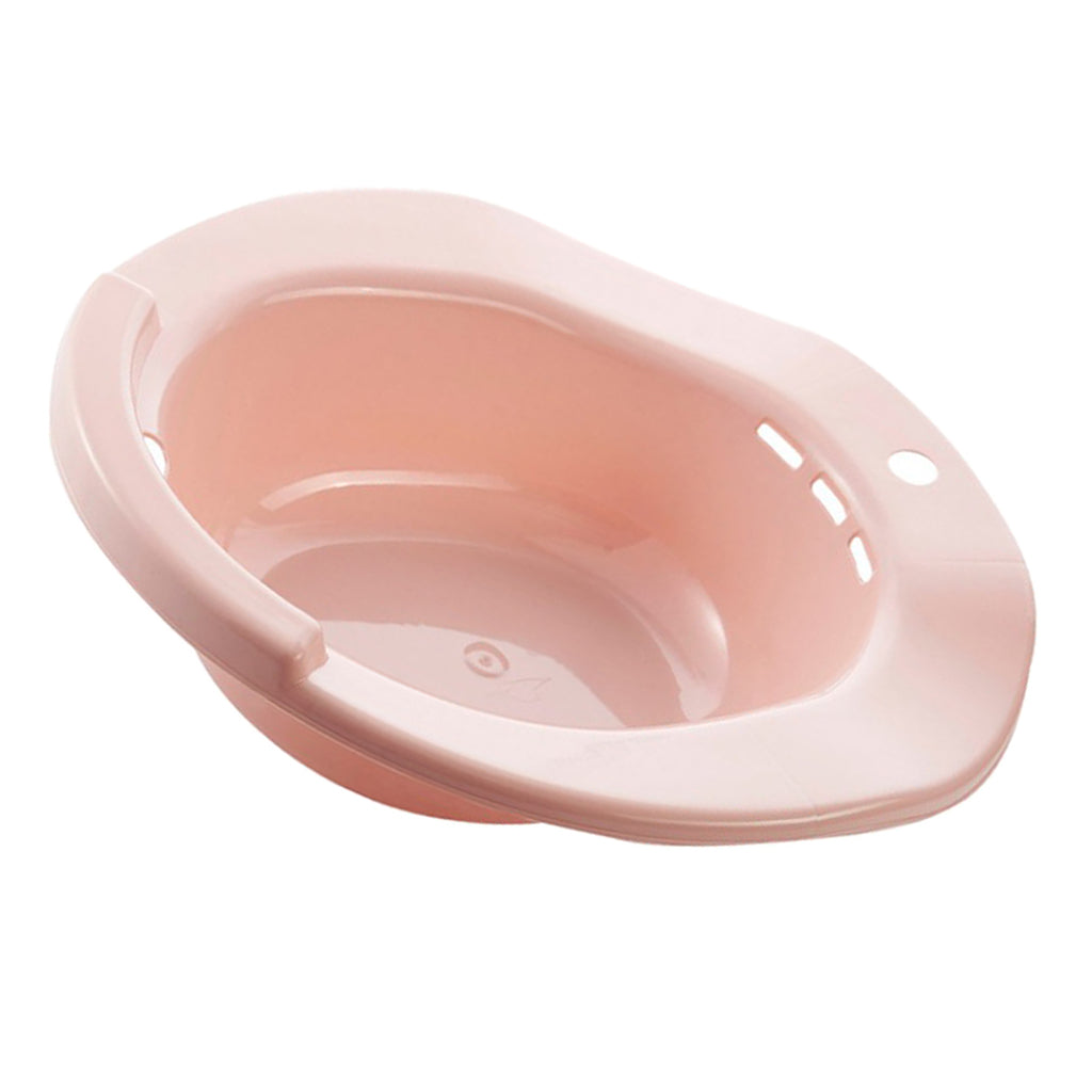 Toilet Sitz Bath Tub Hip Basin Bidet for Pregnant Women Hemorrhoids Pink