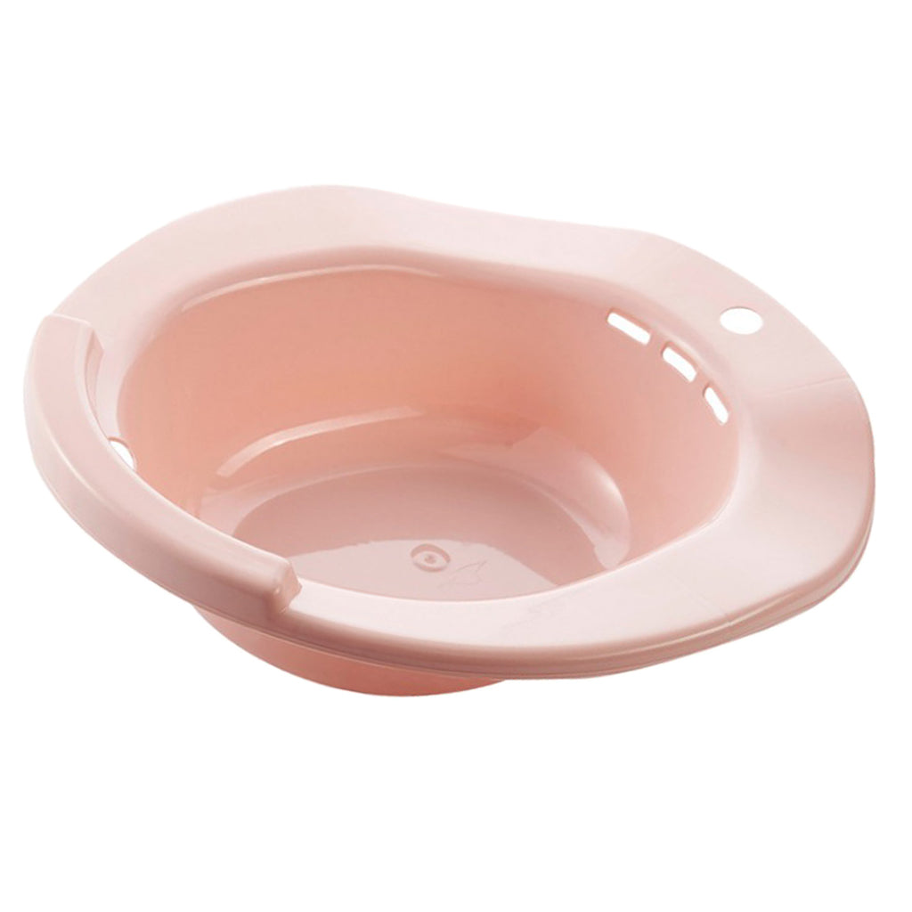 Toilet Sitz Bath Tub Hip Basin Bidet for Pregnant Women Hemorrhoids Pink