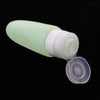 3 Pcs Silicone Mini Shampoo Sample Cosmetic Bottle Travel Container Green