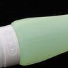 3 Pcs Silicone Mini Shampoo Sample Cosmetic Bottle Travel Container Green