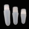 3 Pcs Silicone Mini Shampoo Sample Cosmetic Bottle Travel Container Clear