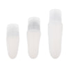 3 Pcs Silicone Mini Shampoo Sample Cosmetic Bottle Travel Container Clear