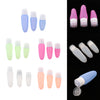 3 Pcs Silicone Mini Shampoo Sample Cosmetic Bottle Travel Container Blue