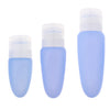 3 Pcs Silicone Mini Shampoo Sample Cosmetic Bottle Travel Container Blue