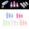 3 Pcs Silicone Mini Shampoo Sample Cosmetic Bottle Travel Container Blue