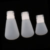 3Pcs Silicone Mini Shampoo Sample Cosmetic Bottle Travel Container Clear