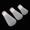 3Pcs Silicone Mini Shampoo Sample Cosmetic Bottle Travel Container Clear