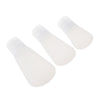 3Pcs Silicone Mini Shampoo Sample Cosmetic Bottle Travel Container Clear