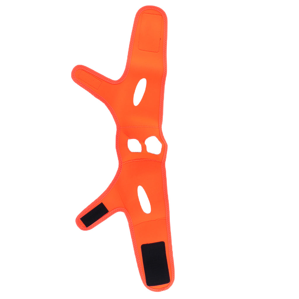 Elastic Face Chin Shaper Strap Belt V Line Facial Neck Lifting Tool Orange