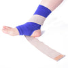 1 Pair Ankle Protector Support Compression Wrap with Adjustable Strap Blue