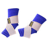 1 Pair Ankle Protector Support Compression Wrap with Adjustable Strap Blue